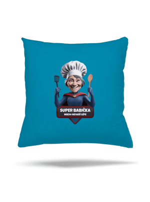 Super babička vankúš Blue Turquoise