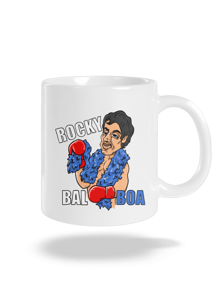 Rocky Bal boa klasický hrnček White