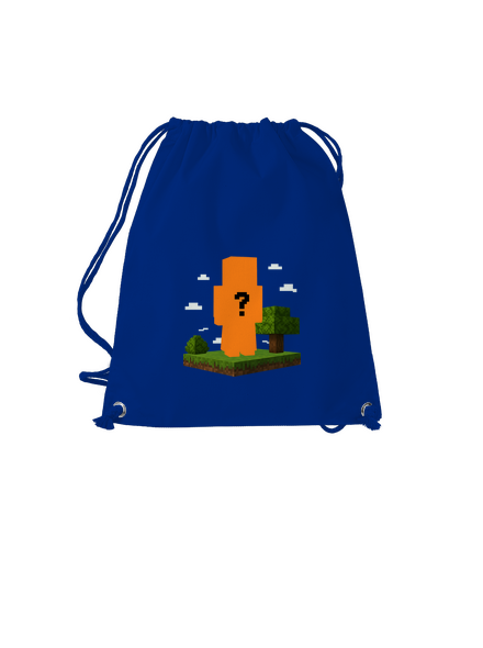 Minecraft z vlastnej fotky vak Royal Blue Mal