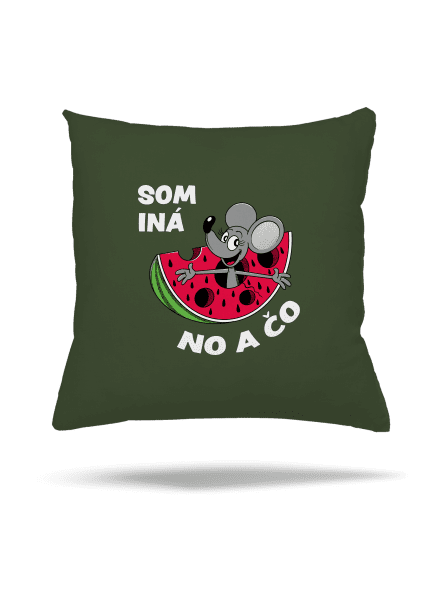 Som iná vankúš Olive Green