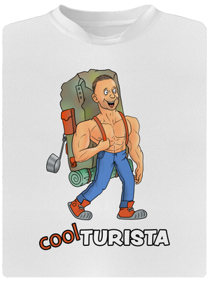 Cool turista pánske športové tričko White