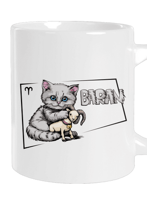 Mačací horoskop: Baran veľký hrnček White