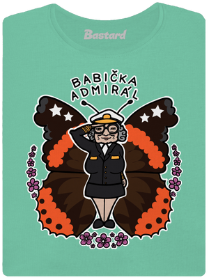 Babička admirál dámske tričko prémium Mint Mal