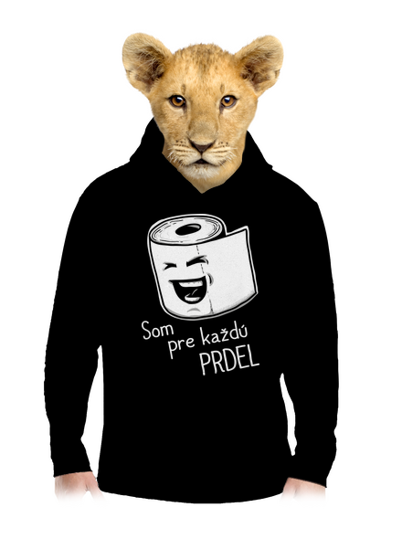 Prdel detská mikina klokanka Black