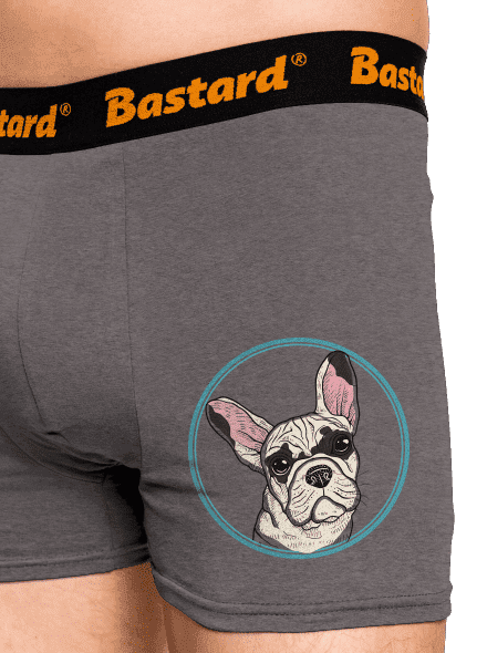 Buldoček boxerky Gray Melange