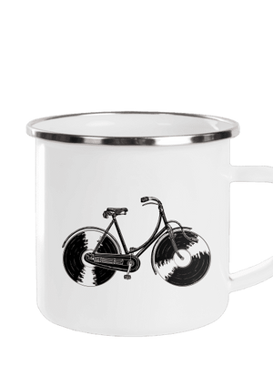 Gramofónový bicykel plecháčik White