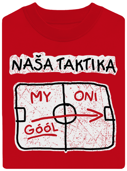 Naša taktika unisex mikina bez kapucne Red