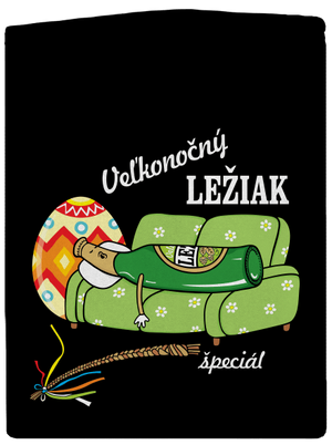 Veľkonočný ležiak dámska mikina na zips Black