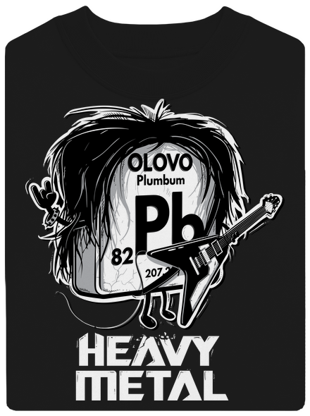 Heavy Metal unisex mikina bez kapucne Black