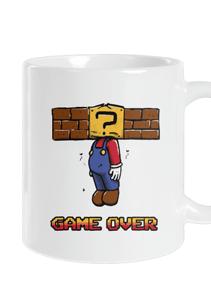 Game Over klasický hrnček White