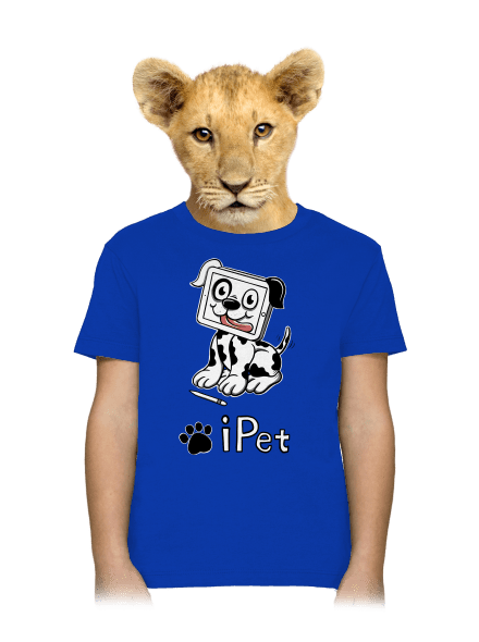 iPet detské tričko Royal Blue