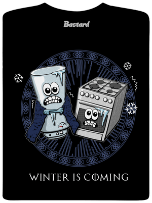 Winter is coming pánske dlhý rukáv Black