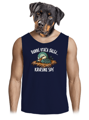 Ranné vtáča spí pánske tielko French Navy