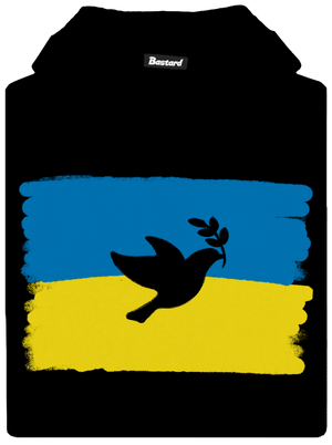 Ukrajina - Holubica detská mikina klokanka Black