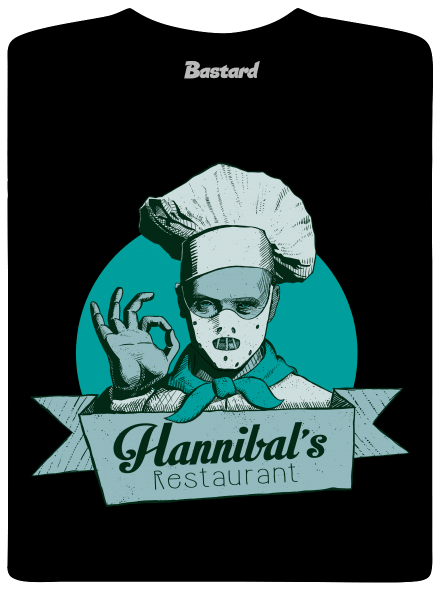 U Hannibala pánske tričko Black