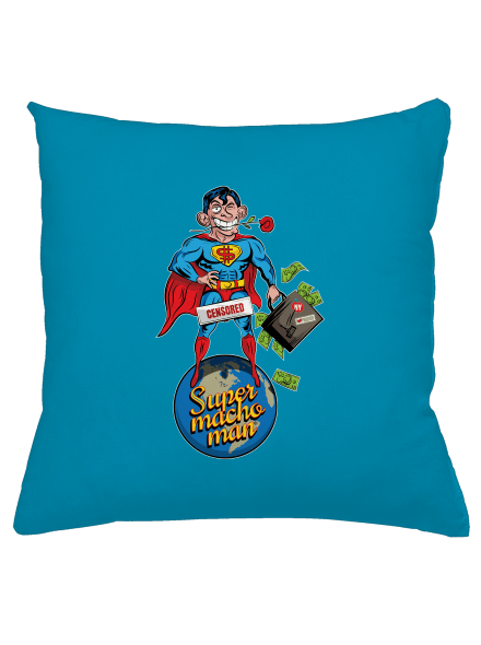 Supermachoman vankúš Blue Turquoise