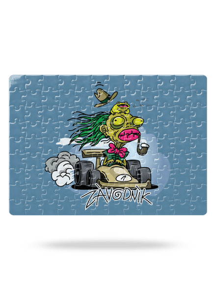 Závodník puzzle White