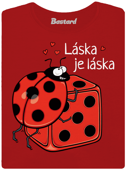 Láska je láska dámske tričko Red Mal