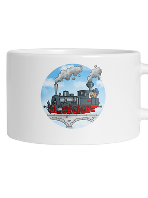 Dym z komína hrnček makronka White