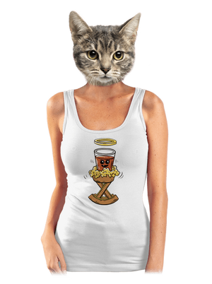 Panáčik v jasličkách dámske tielko klasické White