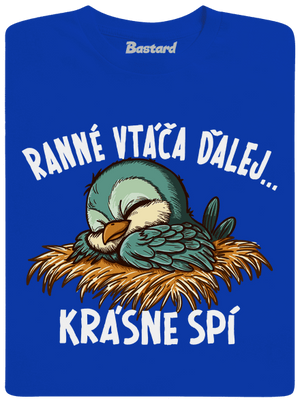Ranné vtáča spí detské tričko Royal Blue