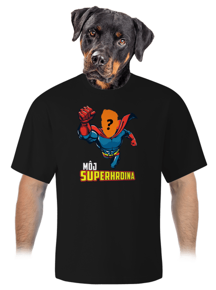 Môj superhrdina unisex tričko oversized Black