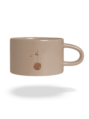 Vlajka hrnček makronka Brown Macaron