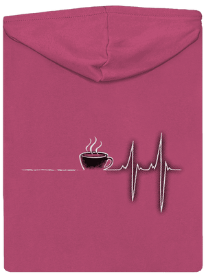 Coffee help dámska mikina na zips Magenta