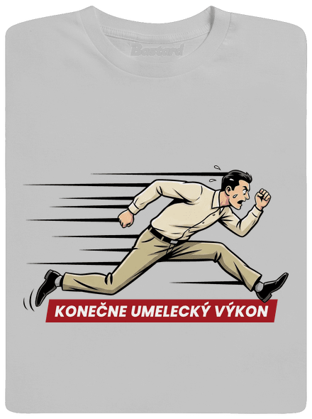 Umelecký výkon pánske tričko Pacific Grey