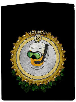 Pivný horoskop: Vodnár dámska mikina na zips Black