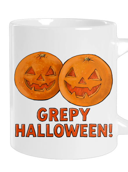 Grepy Halloween veľký hrnček White
