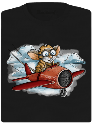 Tryskomyš dámske športové tričko Black