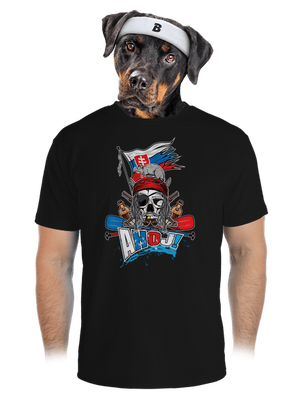 Ahoj pánske športové tričko Black