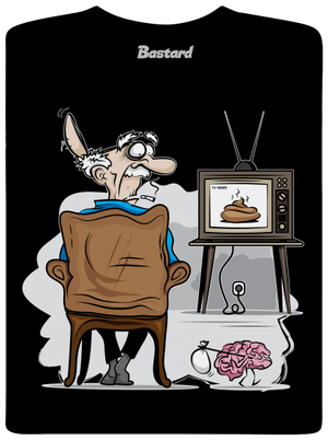 TV News pánske tričko Black