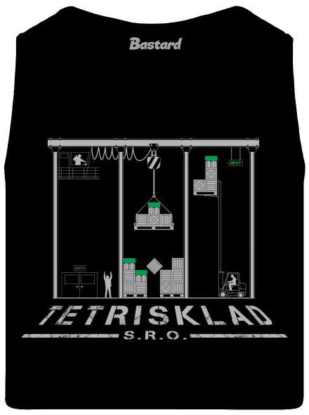 Tetrisklad pánske tielko Black