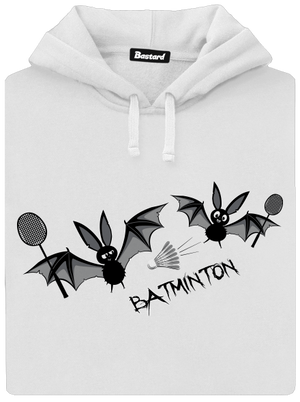 Batminton dámska mikina klokanka White