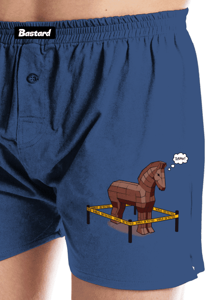 Trójsky kôň pánske trenky Blue