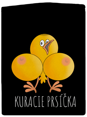 Kuracie prsíčka dámska mikina na zips Black