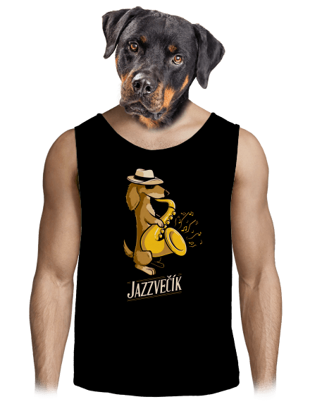 Jazzvečík pánske tielko Black
