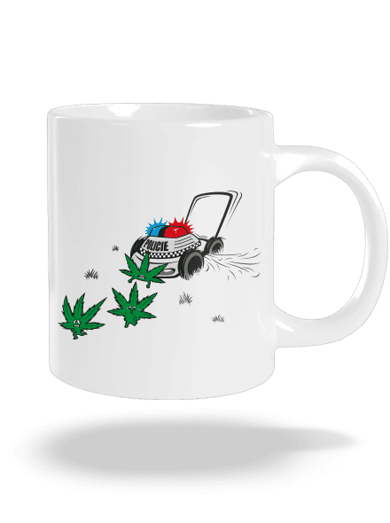 Ganja kríza veľký hrnček White