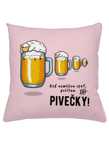 Pivečka vankúš Light Pink