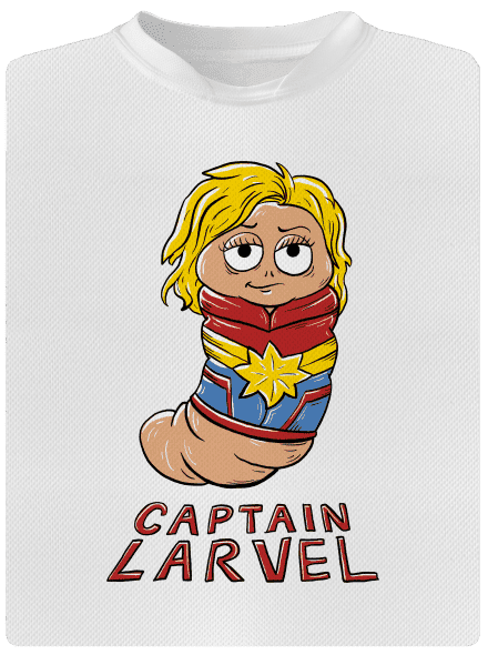 Captain Larvel detské športové tričko White