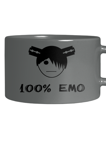 100% emo hrnček makronka Grey Macaron