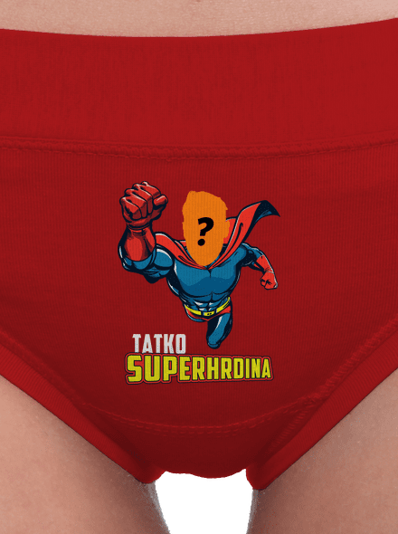 Tatko superhrdina dámske nohavičky Red Mal