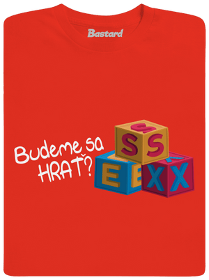 Budeme sa hrať pánske tričko Fiery Red