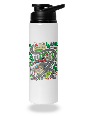 Cesta flaša na vodu White