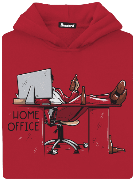 Home Office detská mikina klokanka Fire Red