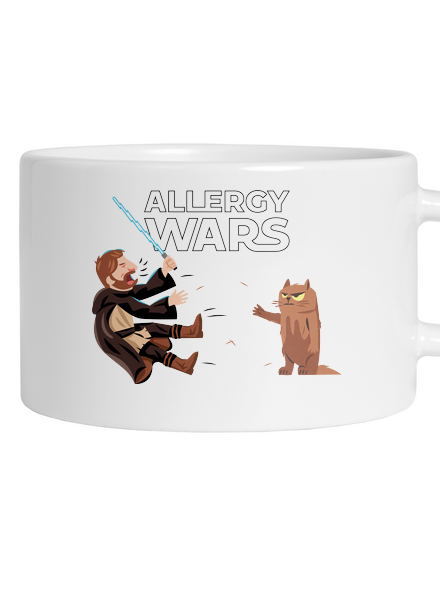 Allergy Wars hrnček makronka White