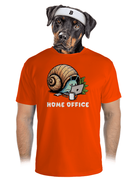 Slimákov home office pánske športové tričko Neon Orange