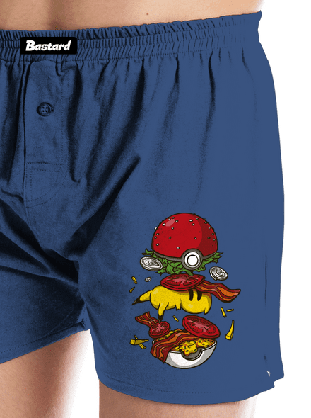 Pokémon burger pánske trenky Blue
